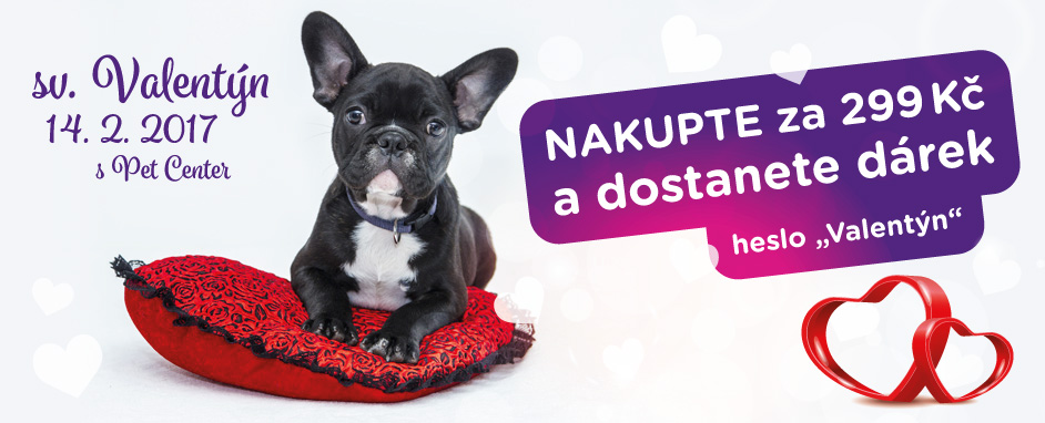Valentýnský dárek v prodejně Pet Center