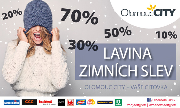 Lavina zimních slev v Olomouc CITY