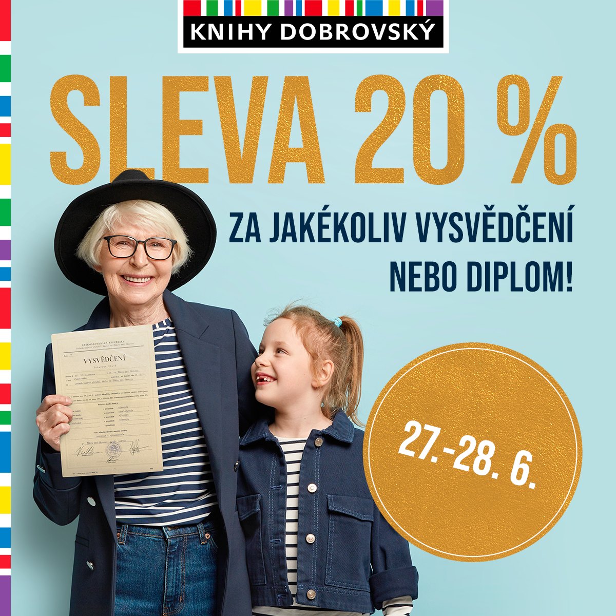 Sleva 20 % za vysvědčení