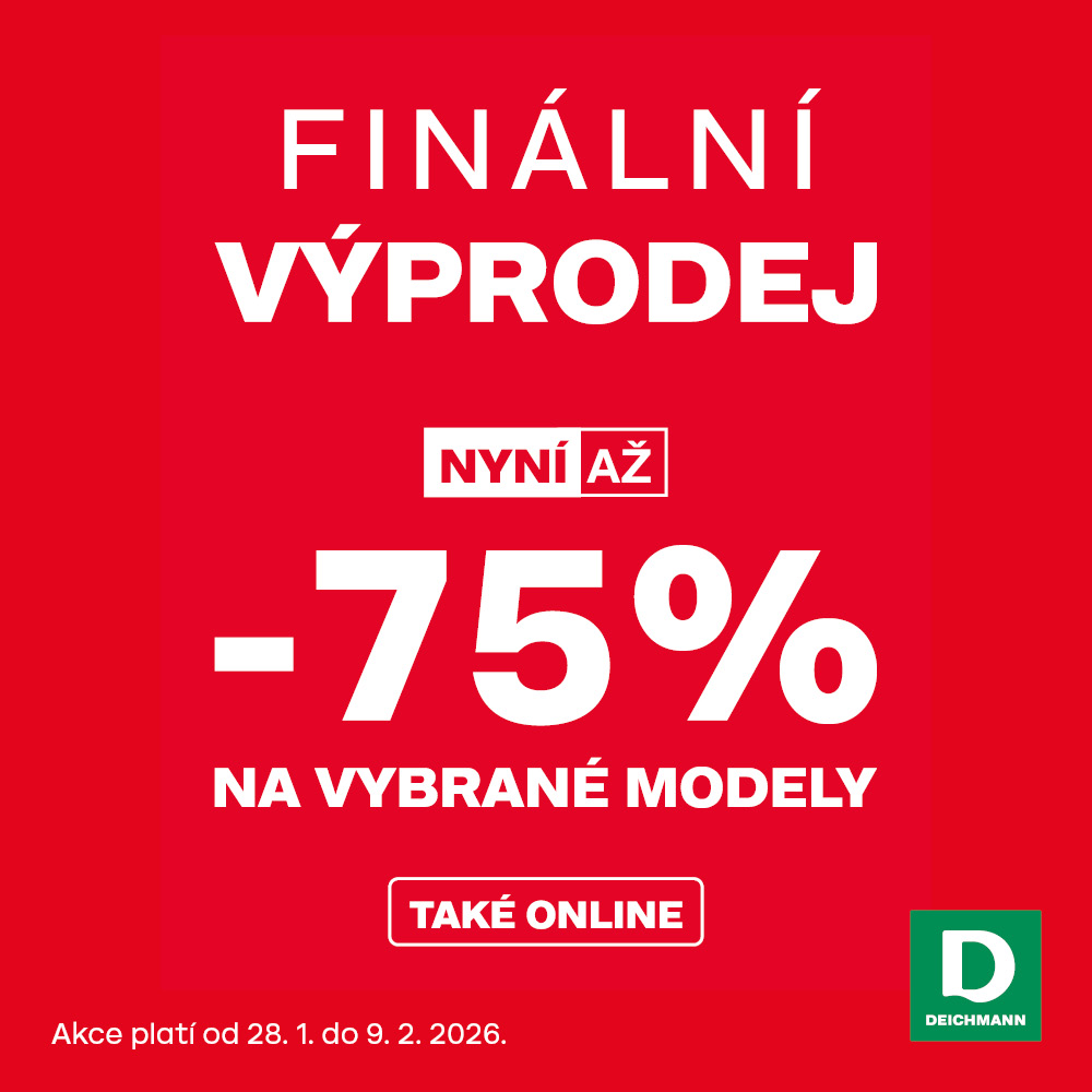 Finální výprodej až -75 %