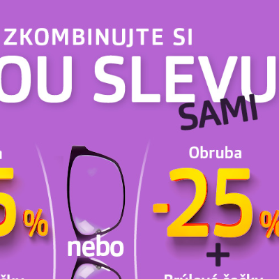Zkombinujte si svou slevu v GrandOptical!