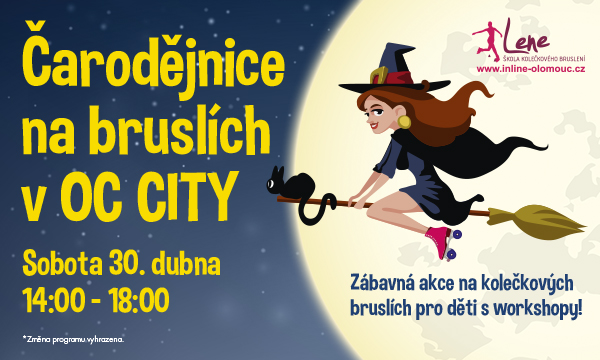 Čarodějnice na bruslích v Olomouc CITY