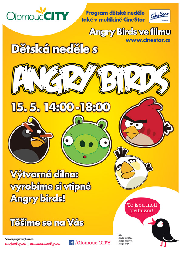 Dětská neděle s Angry Birds
