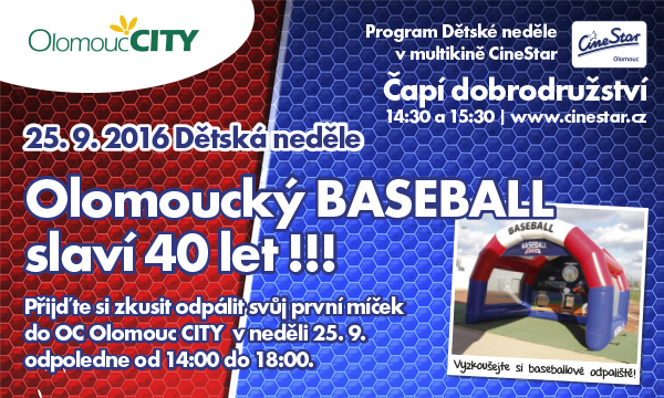 Olomoucký Baseball slaví 40 let!