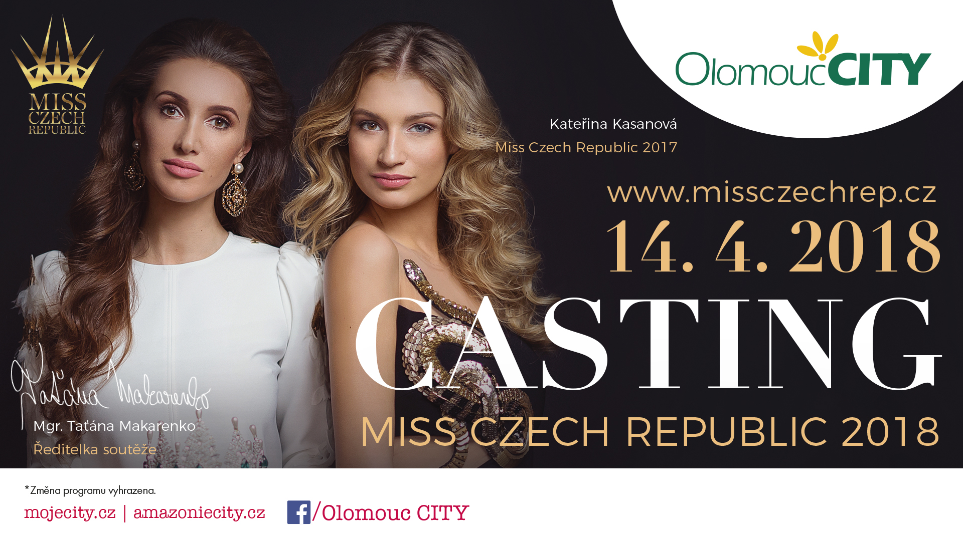 Casting - Miss Czech Republic 2018