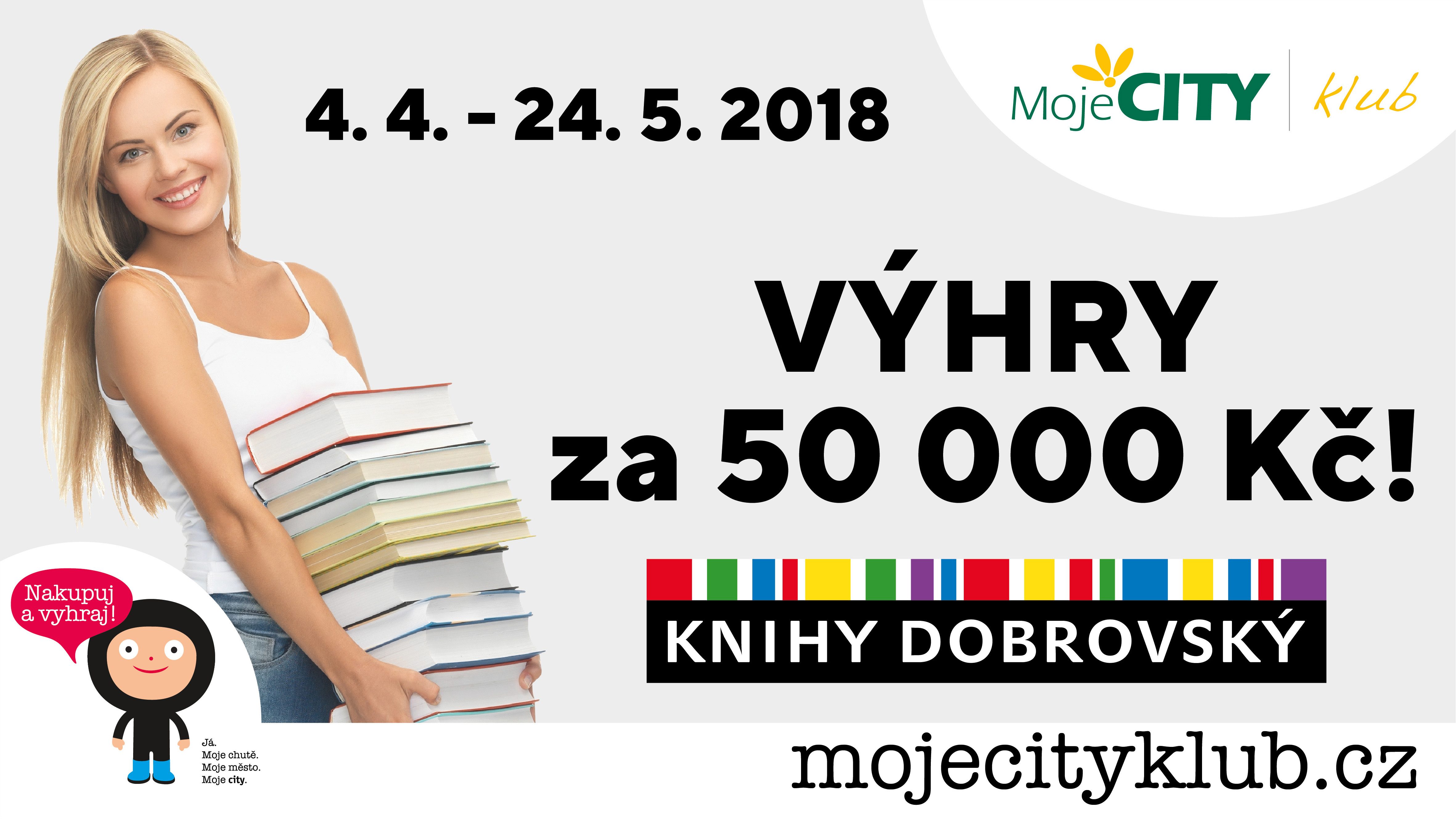 Hrajeme o knihy za 50 000 Kč!