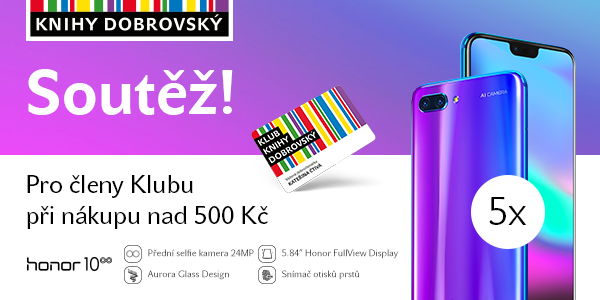 Soutěžte s Knihy Dobrovský o mobilní telefon Honor 10!