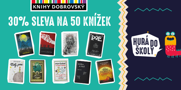 Hurá do školy s novou knížkou z Knihy Dobrovský