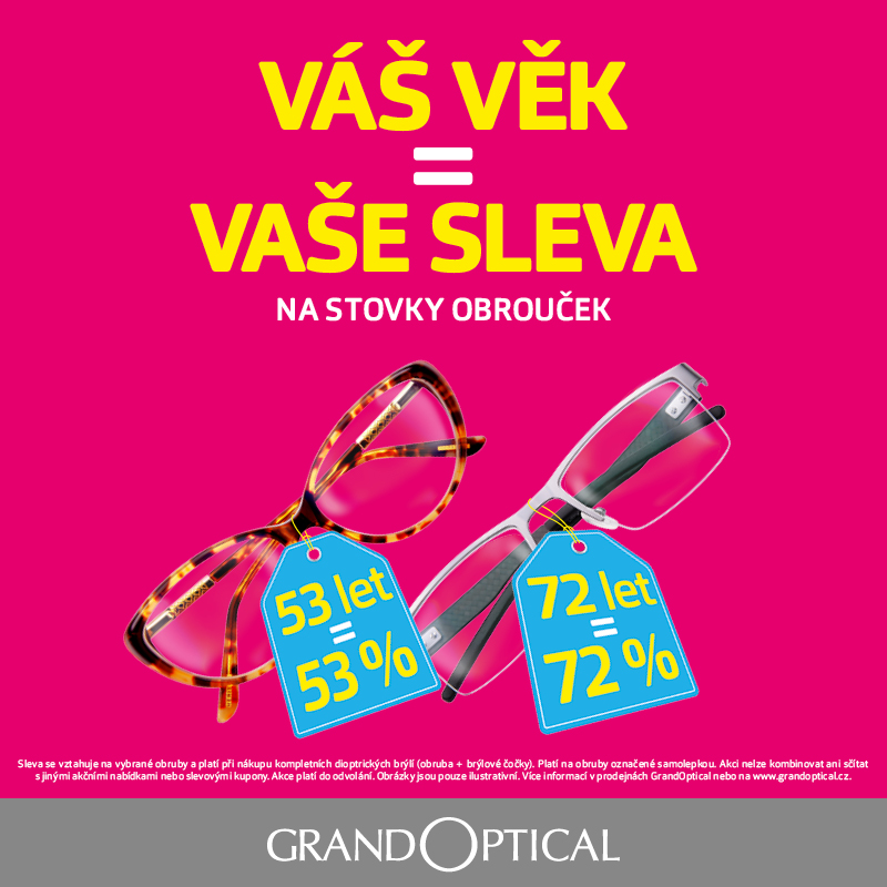 Sleva podle věku v Grand Optical