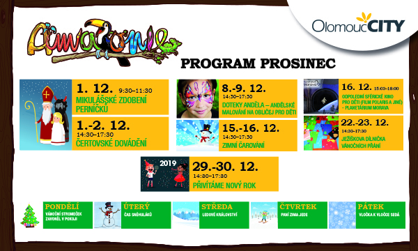 Amazonie - program prosinec 2018