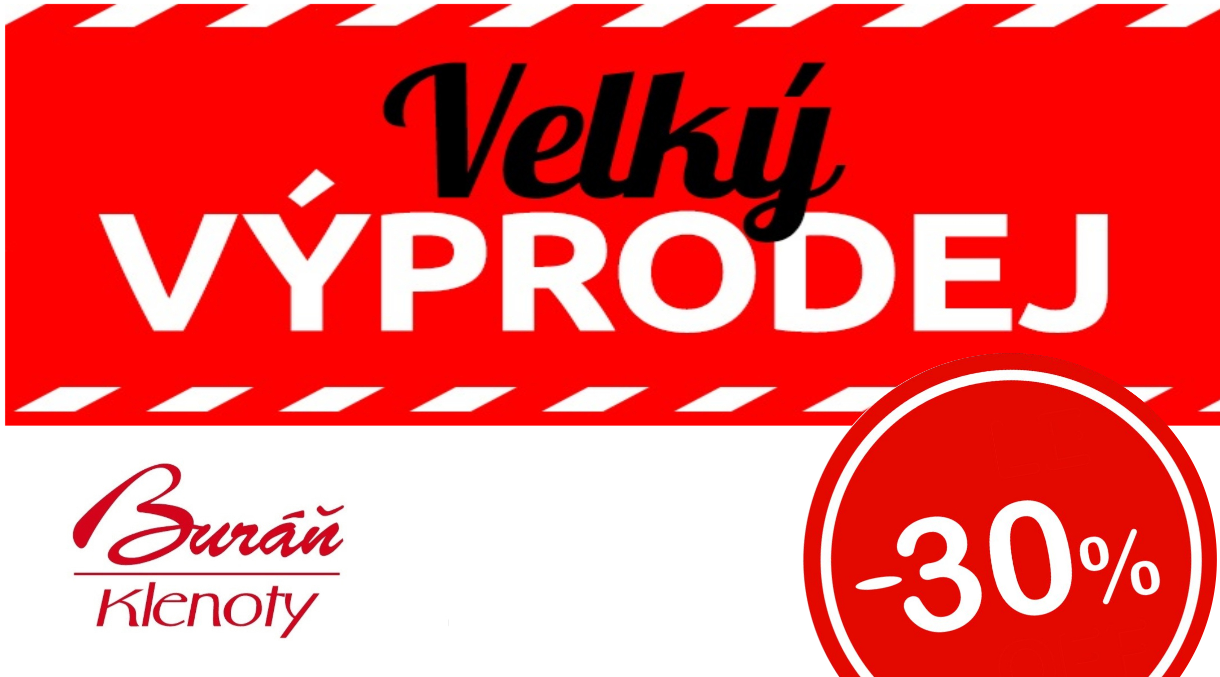 Velký výprodej v prodejně Klenoty Buráň