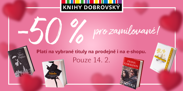 Valentýnský sleva 50% v Knihy Dobrovský