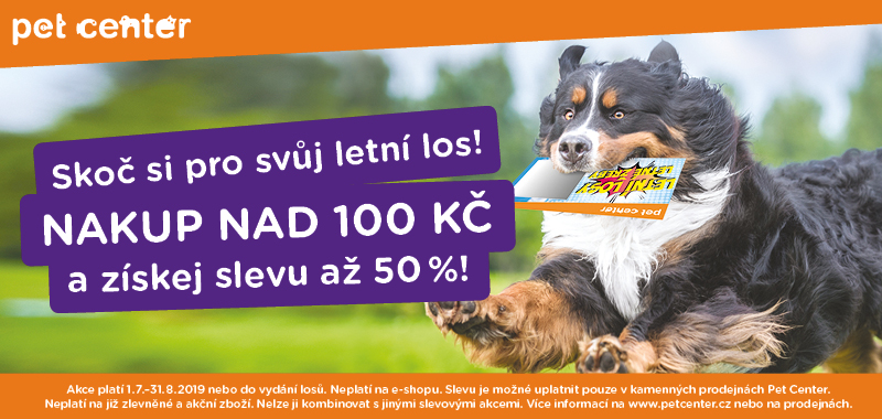 Sleva až 50 % v Pet Center