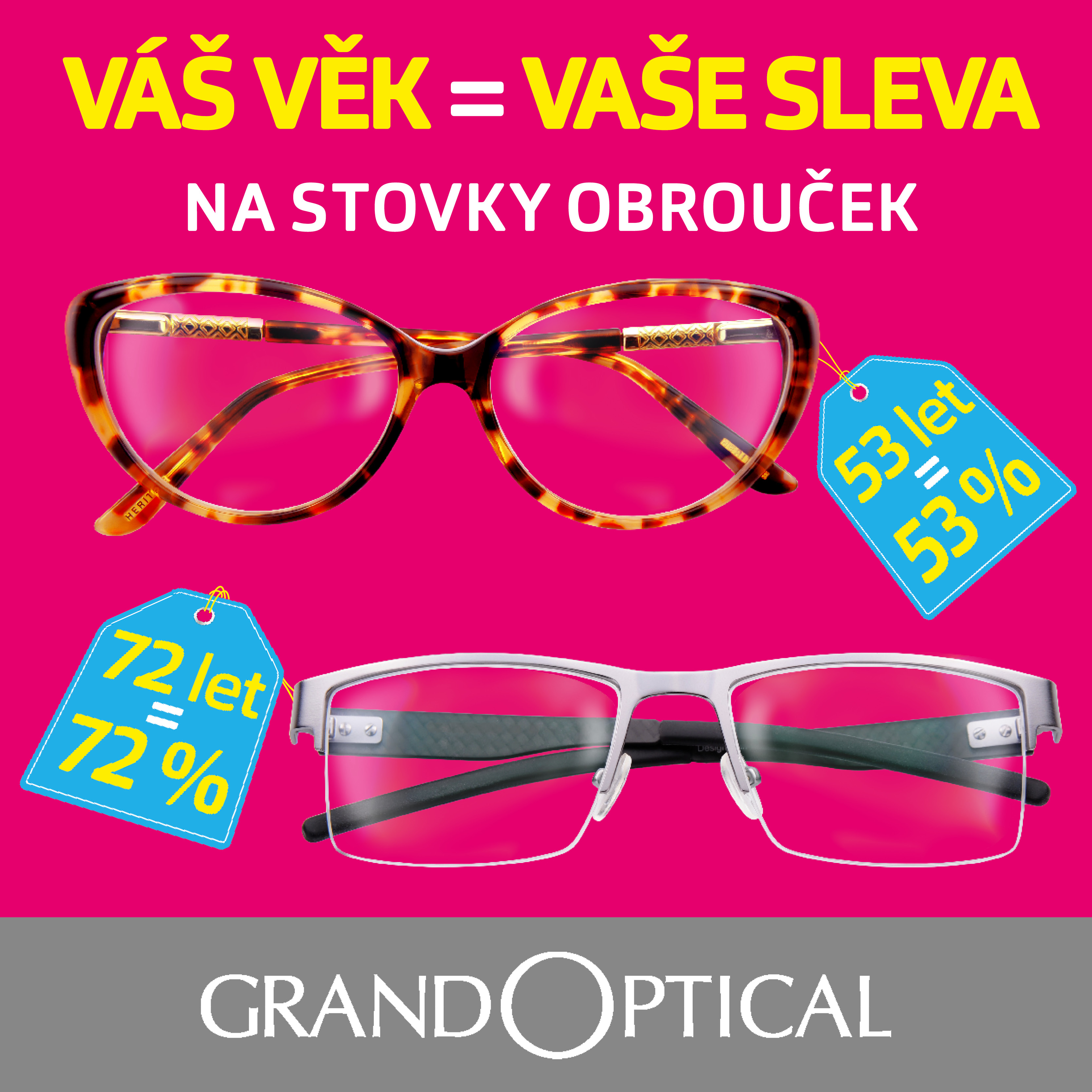 Sleva podle věku v GrandOptical!