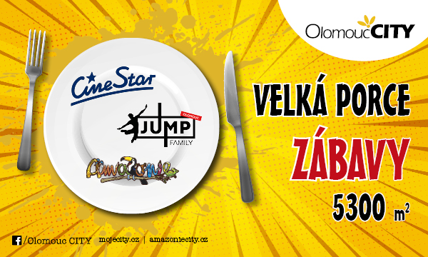 Velká porce zábavy v Olomouc CITY Velká porce zábavy v Olomouc CITY
