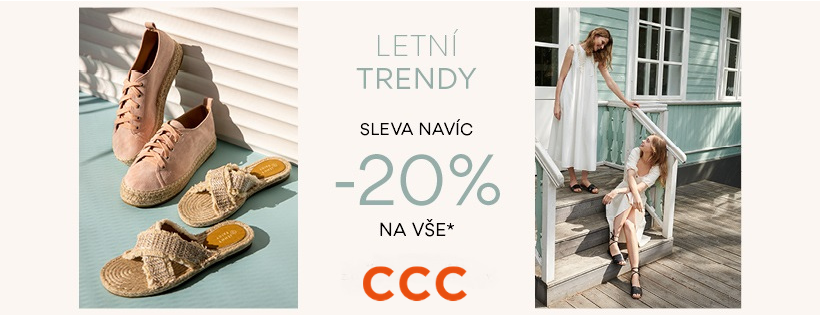 Slevy 20 % v CCC