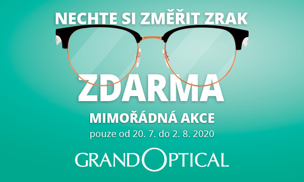 Měření zraku zdarma v GrandOptical!