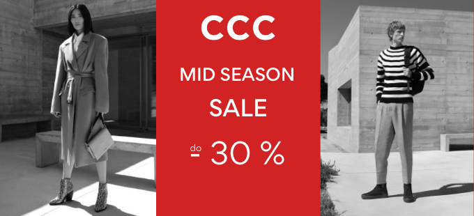 Pokračuje MID SEASON SALE v CCC