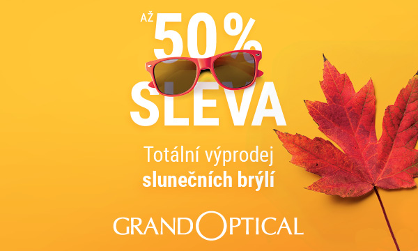 Totální výprodej slunečních brýlí v GrandOptical!