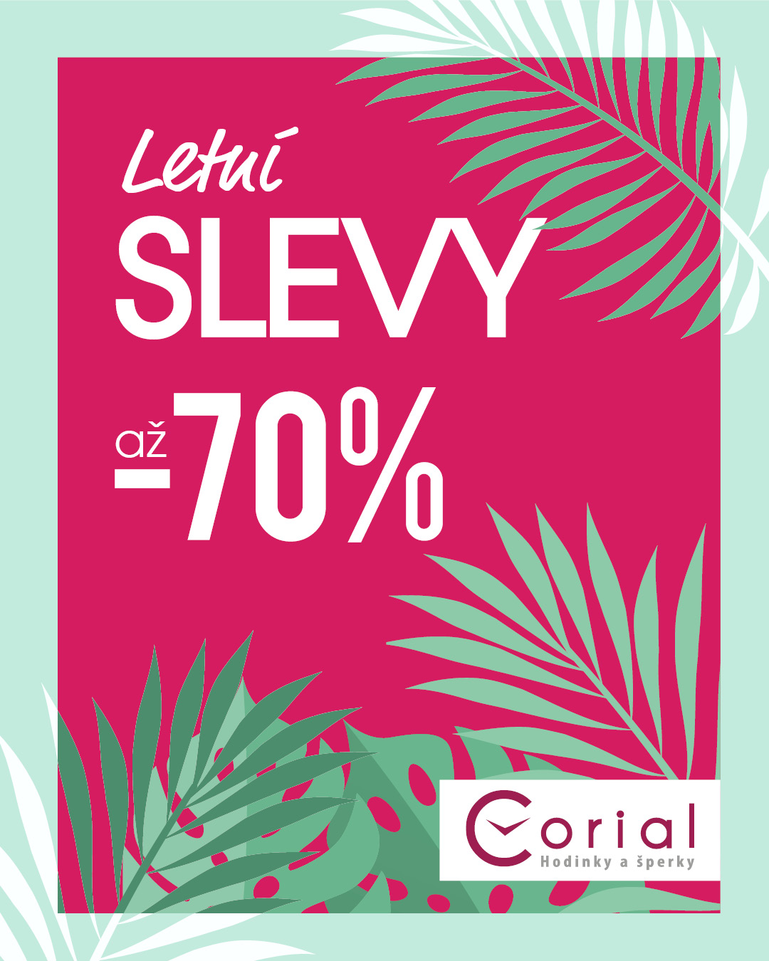 Letní slevy v prodejně Corial