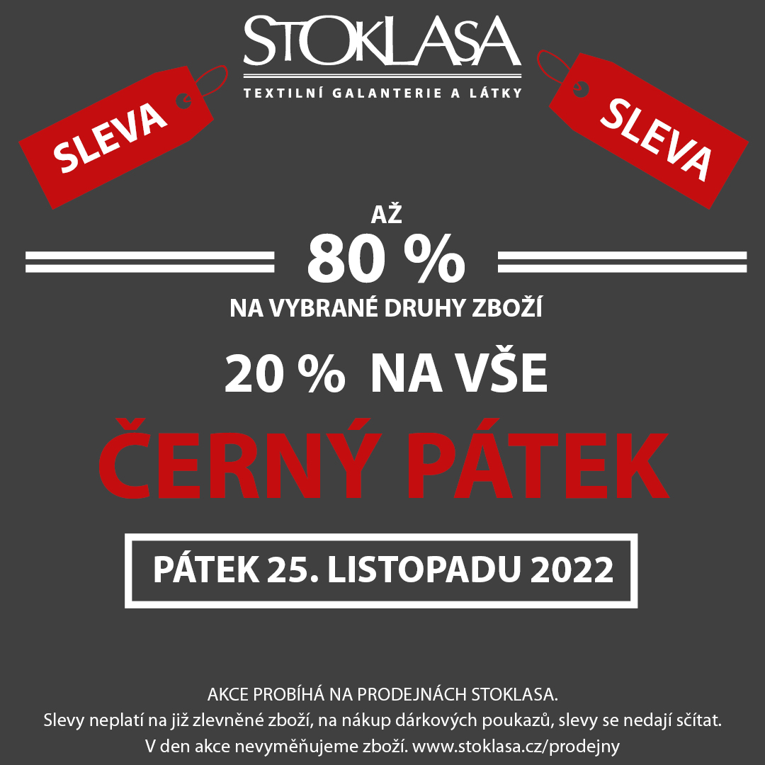 Černý pátek v prodejně STOKLASA