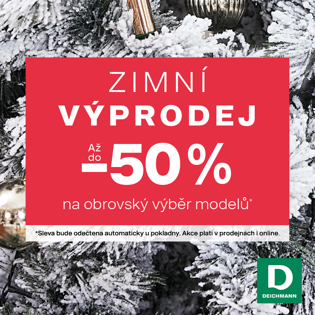 Zimní výprodej s 50% slevou!