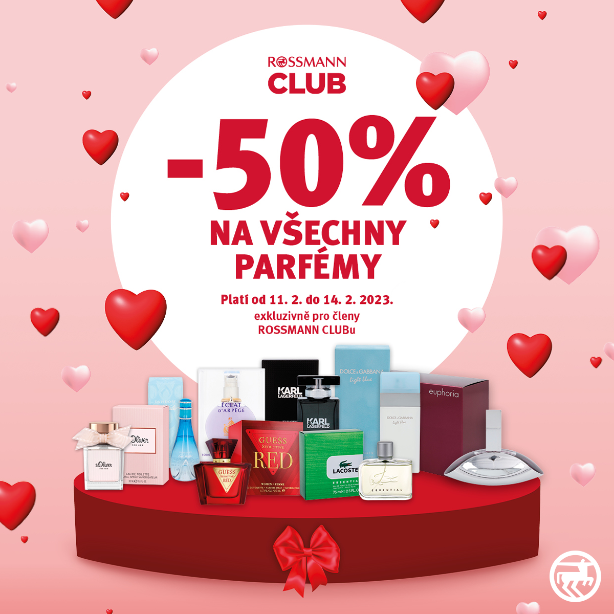 50% SLEVA na všechny parfémy