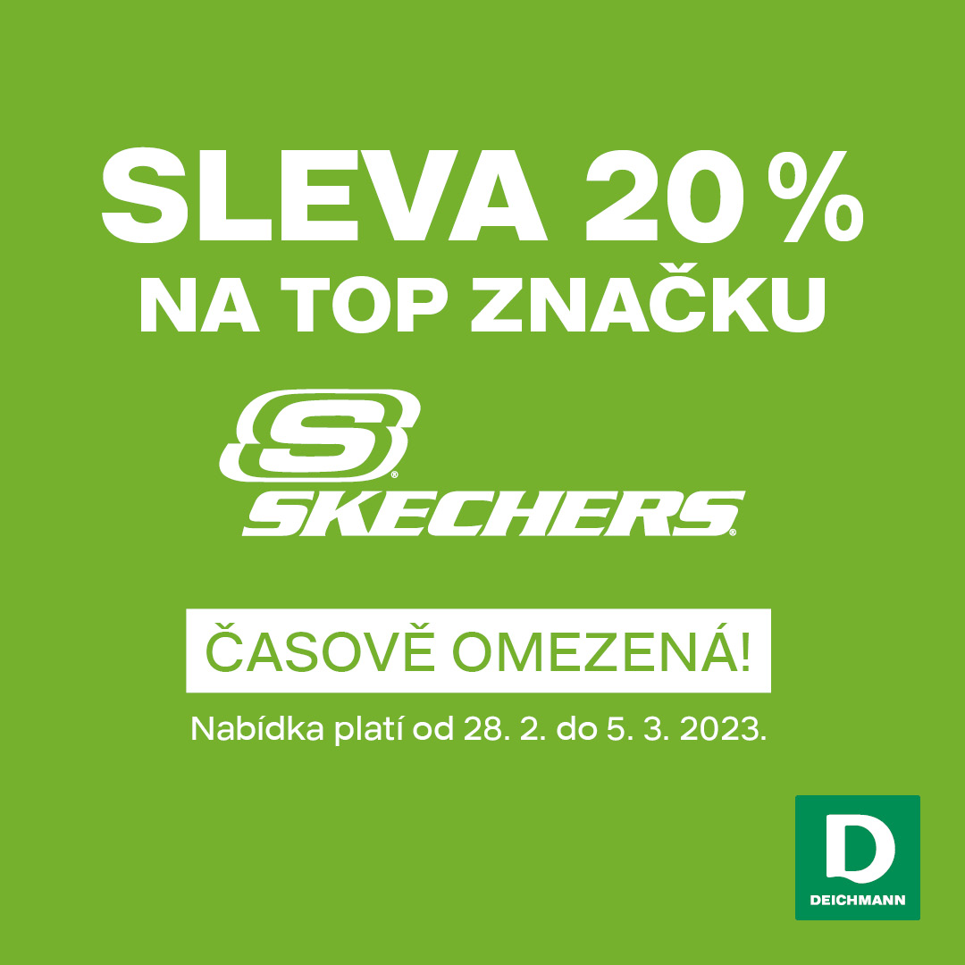 Sleva 20 % na Skechers