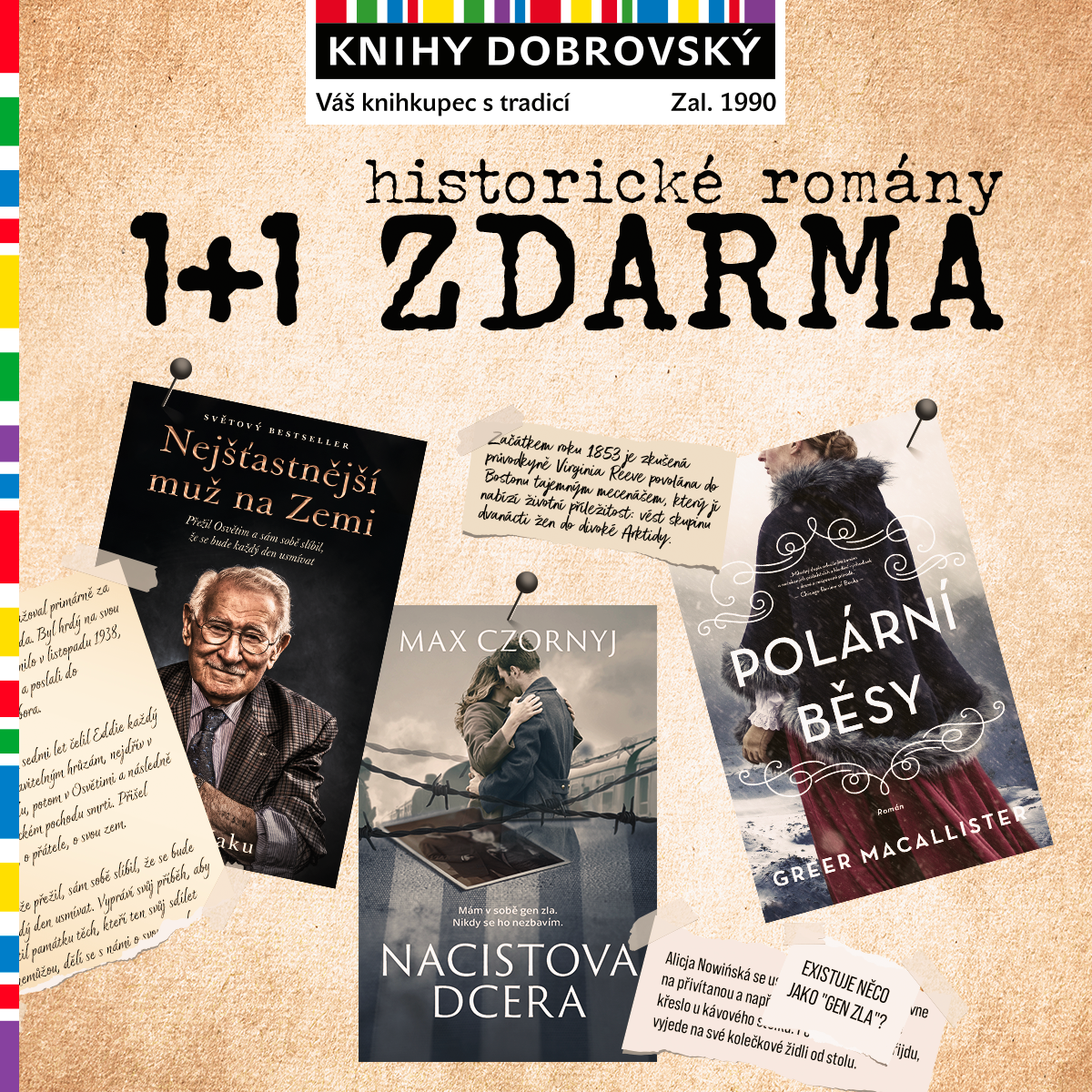 1 + 1 na historické romány