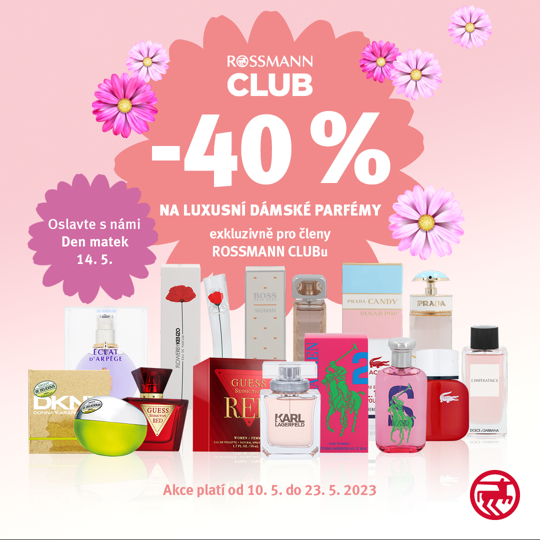 -40 % na luxusní dámské parfémy