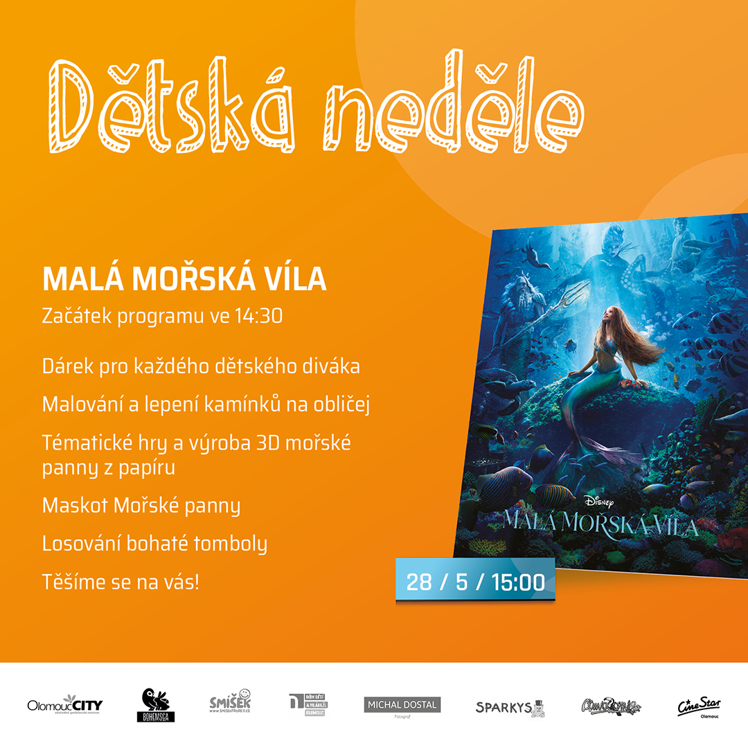 Dětská neděle s filmem Malá mořská víla