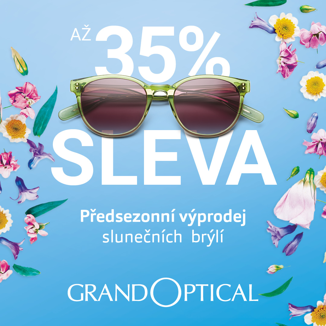 Předsezonní výprodej slunečních brýlí v GrandOptical!