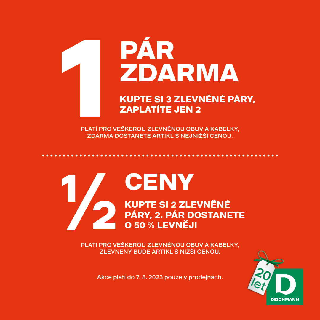 1 pár zdarma!