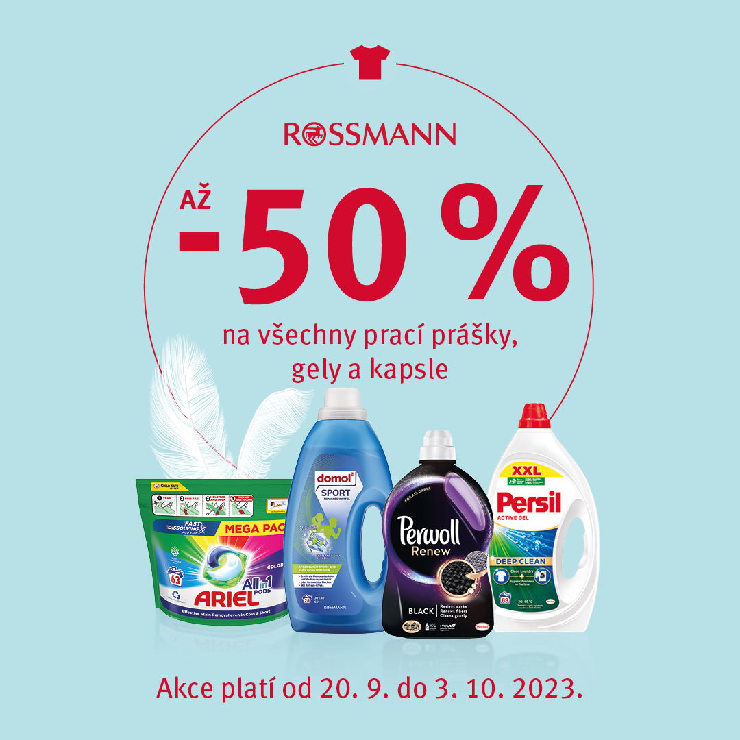 Sleva až -50 % v drogerii Rossmann