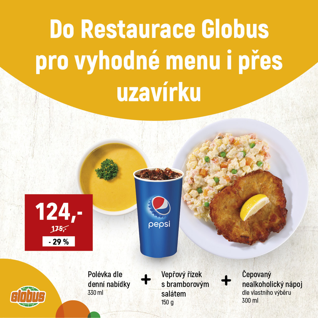 Do Globusu Olomouc pro výhodnou nabídku i přes uzavírku