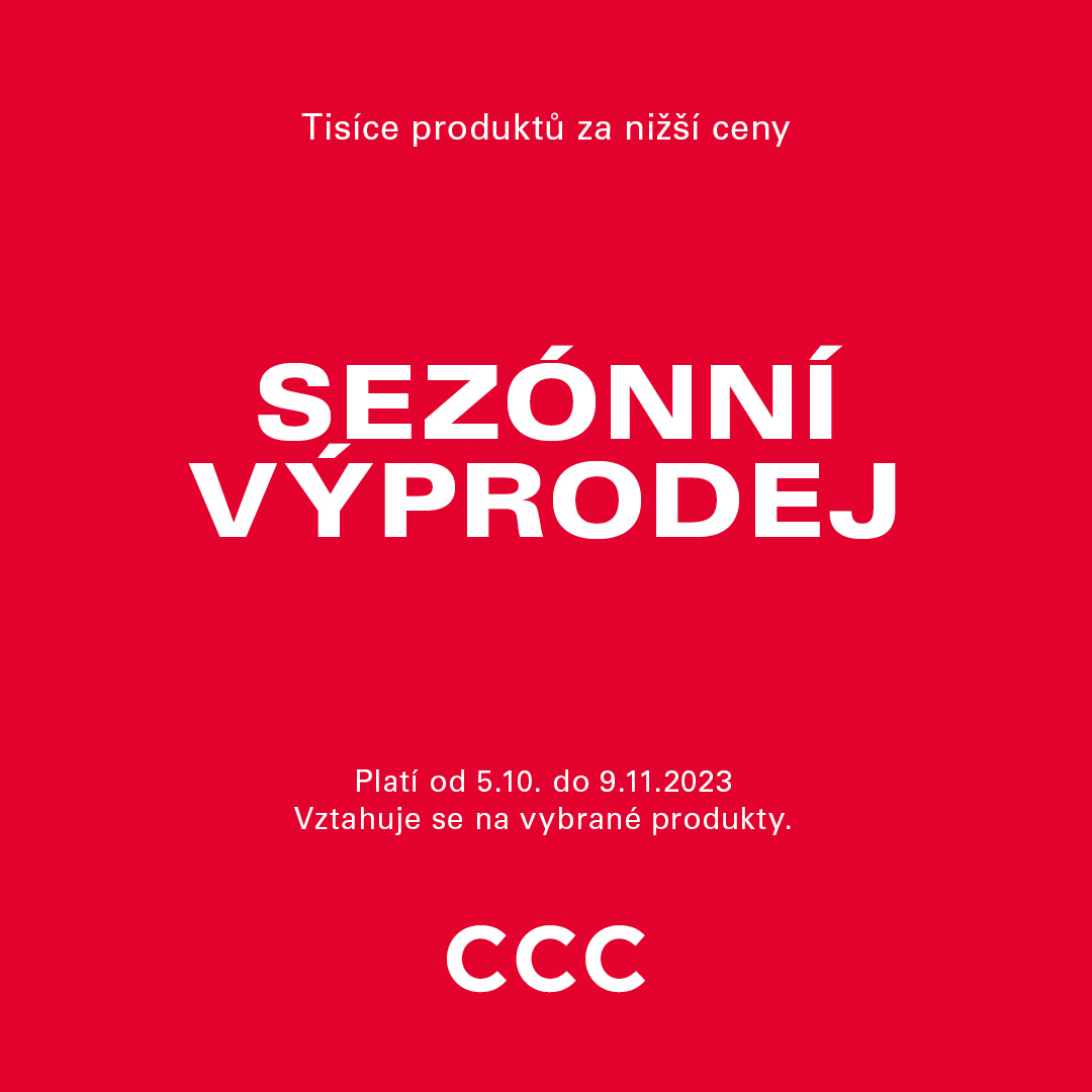 SEZÓNNÍ VÝPRODEJ v CCC!