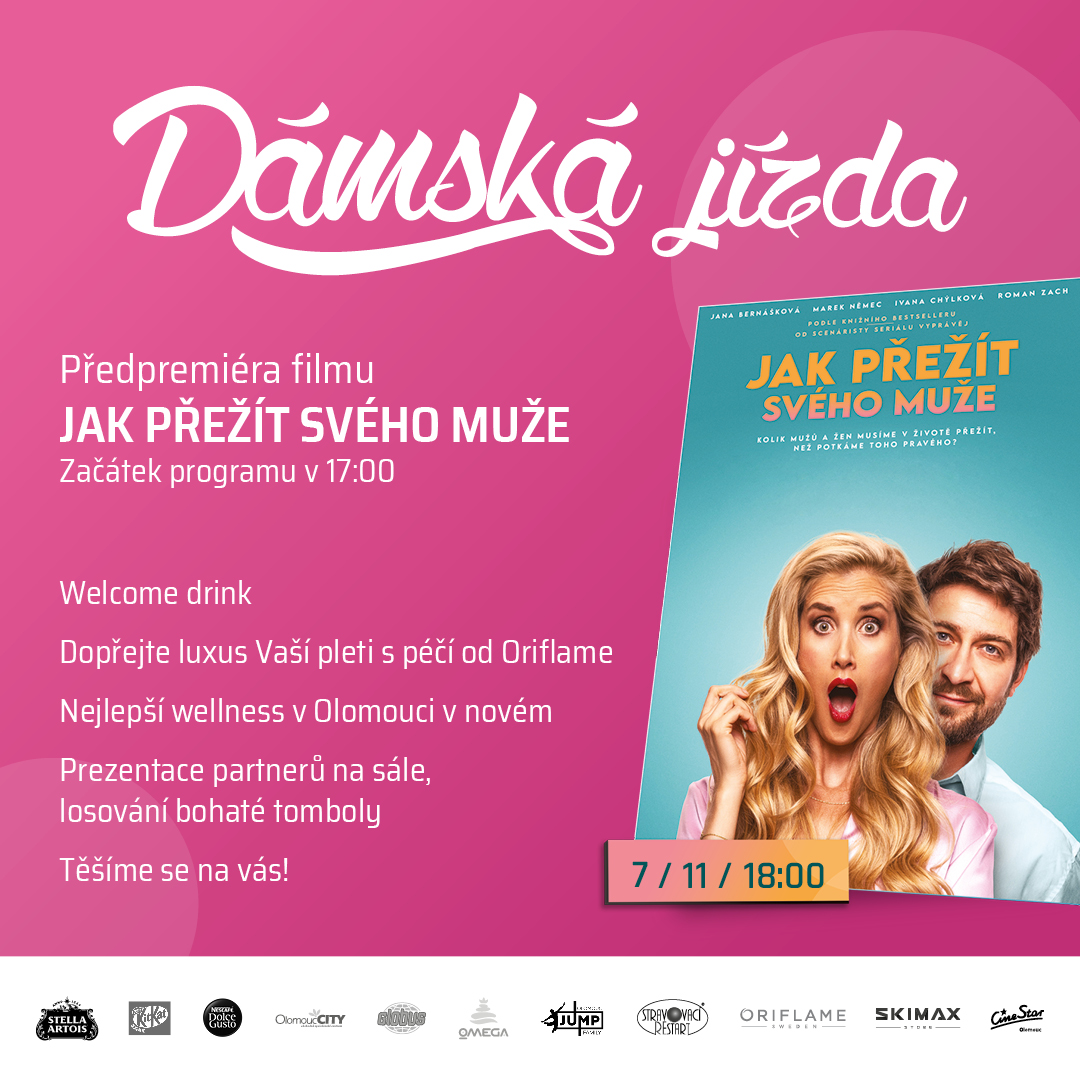 Dámská jízda s filmem Jak přežít svého muže