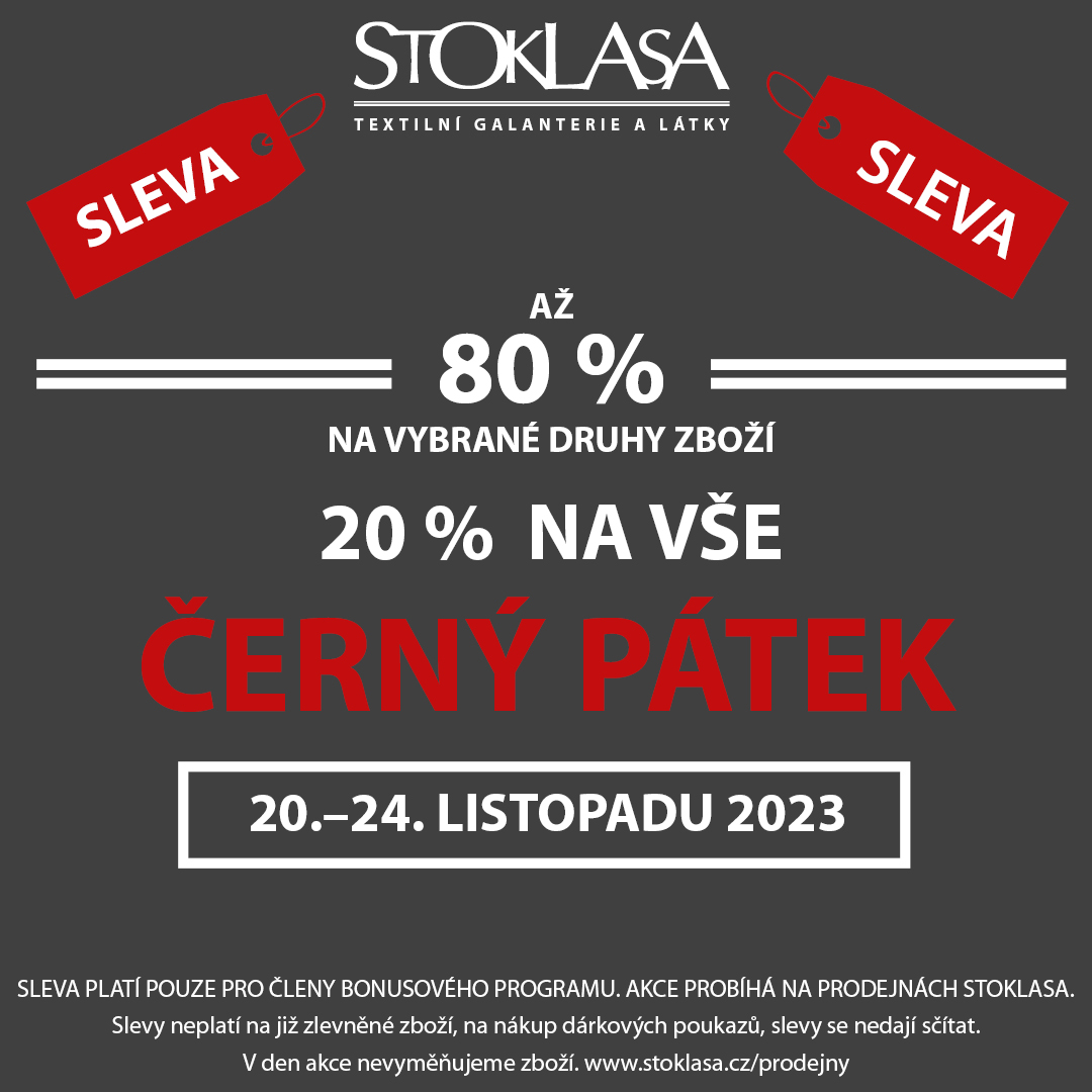 Černý pátek v prodejně Stoklasa