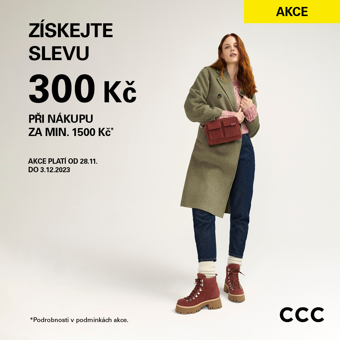 Ušetřete 300 Kč v CCC