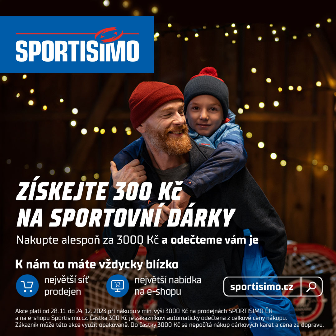 ZÍSKEJTE 300 Kč NA SPORTOVNÍ DÁRKY