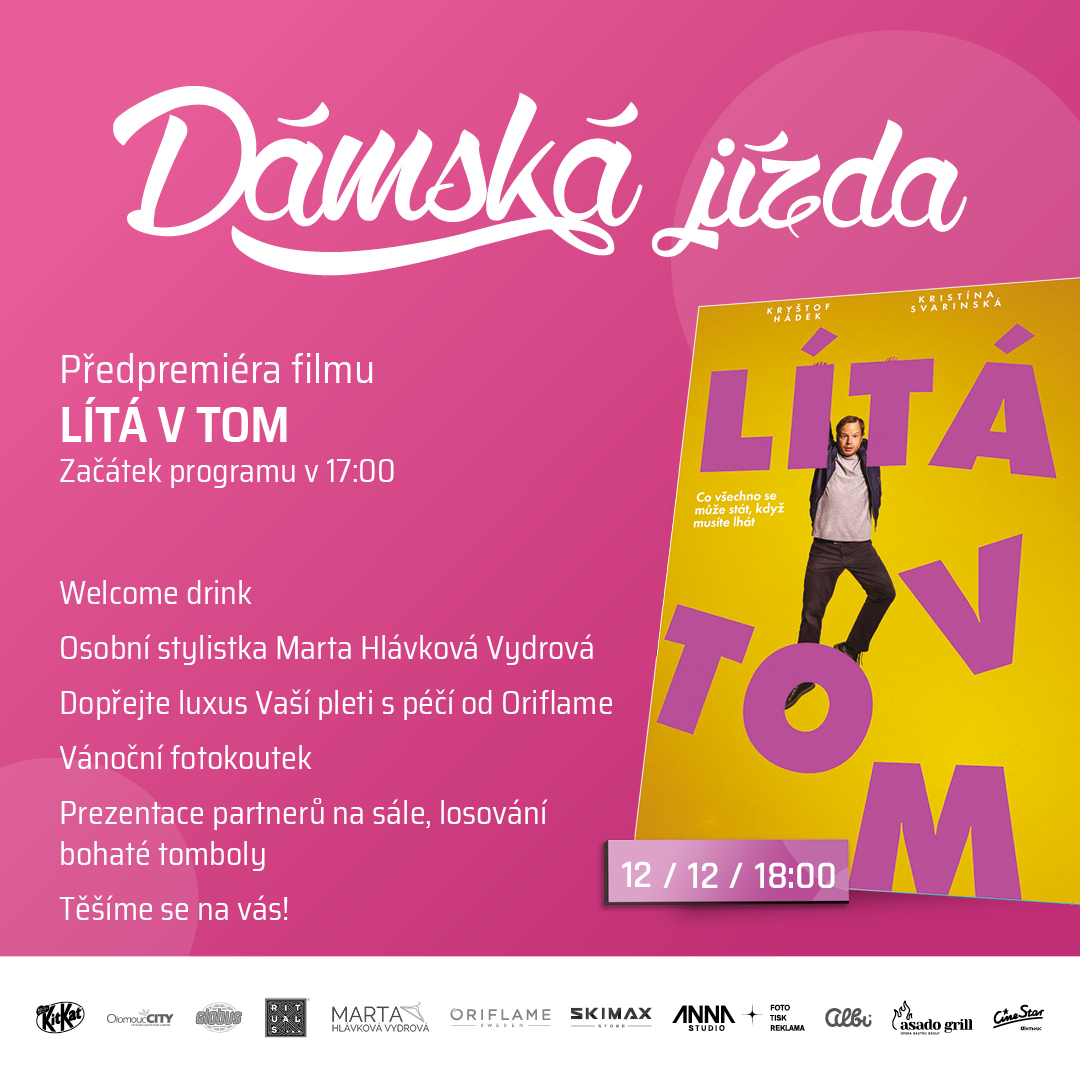 Dámská jízda s filmem Lítá v tom