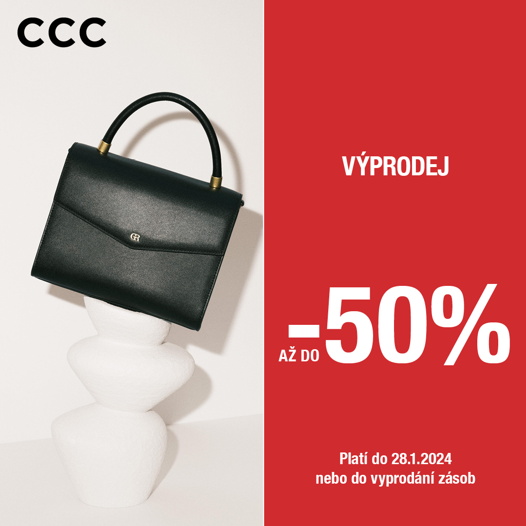 V CCC začíná VÝPRODEJ až do -50%!