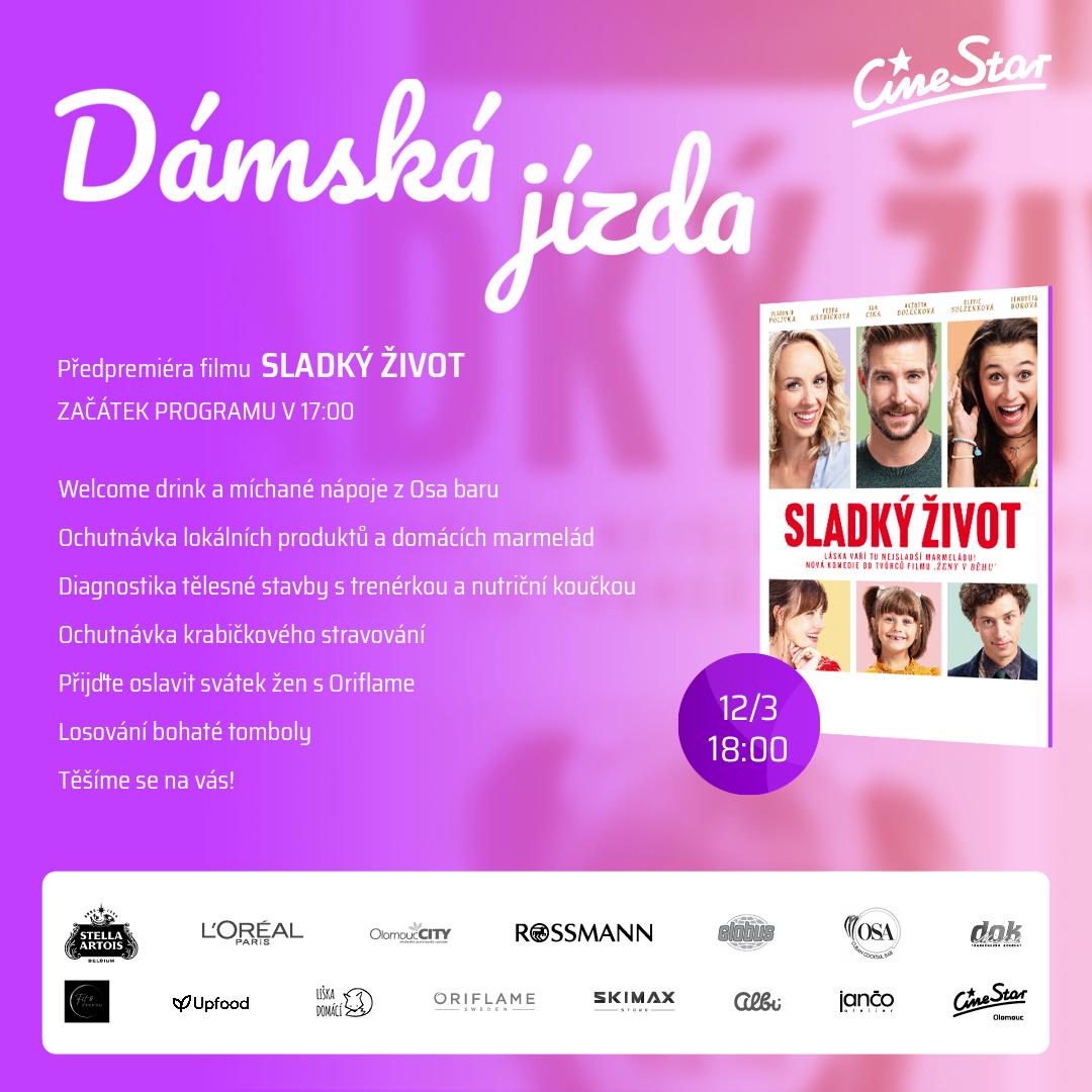 Dámská jízda s filmem Sladký život