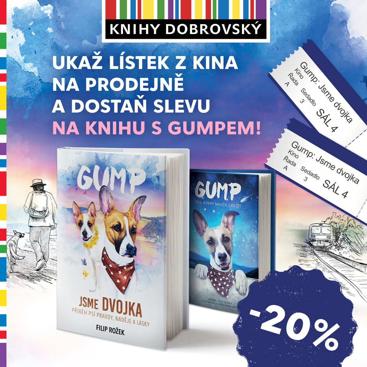 Získejte slevu na knížky za lístky do kina