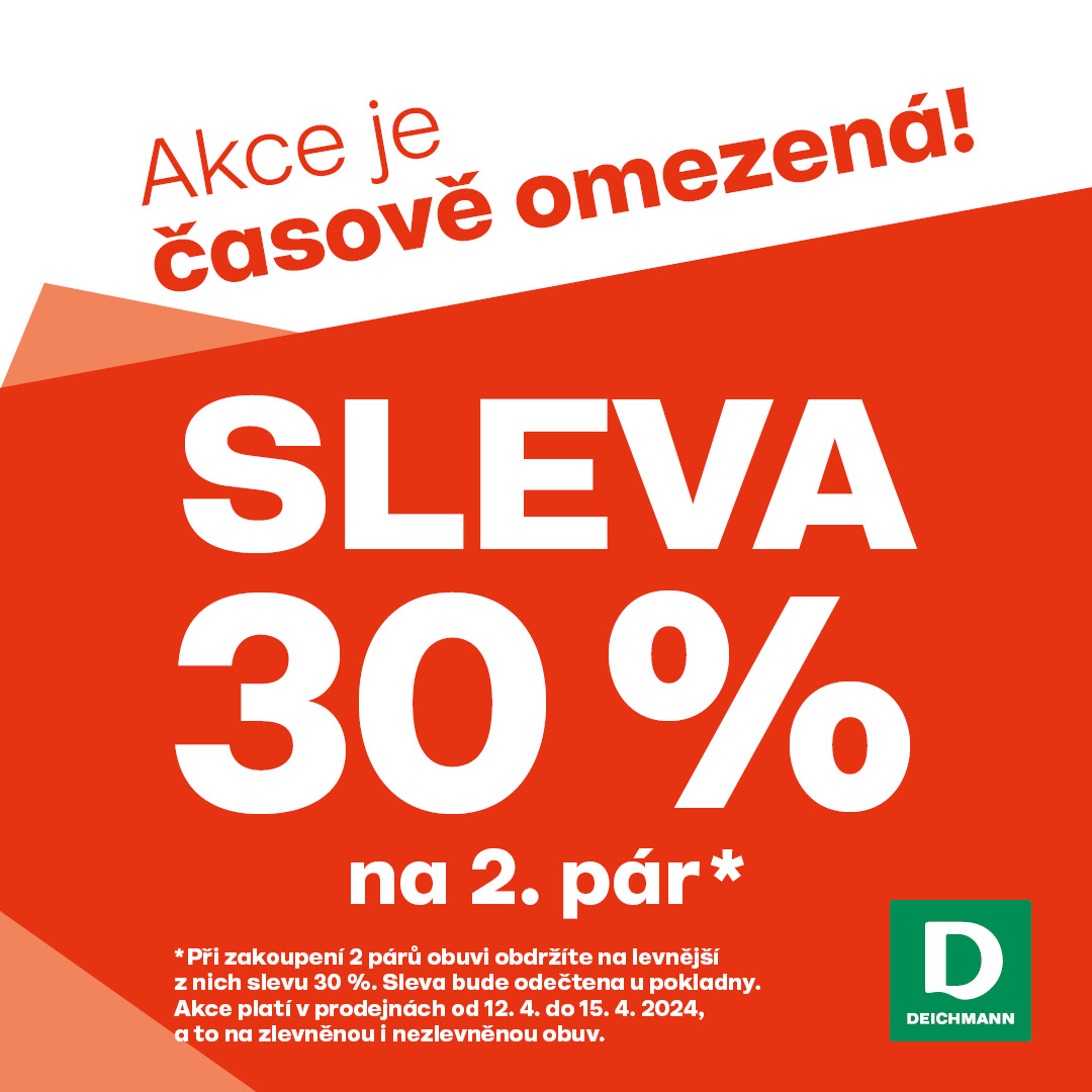 30% sleva na 2. pár