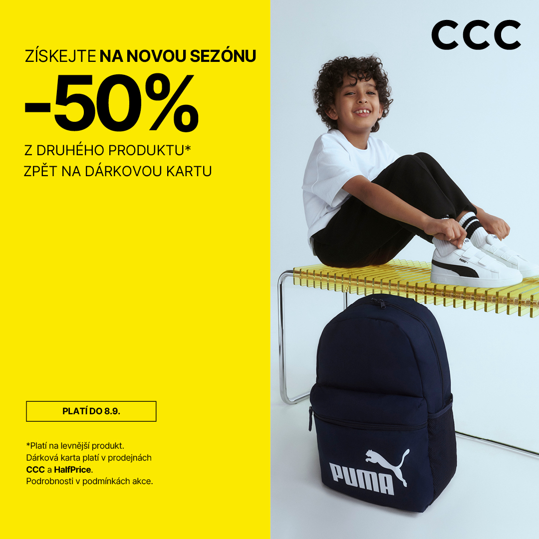 50% sleva na 2. produkt