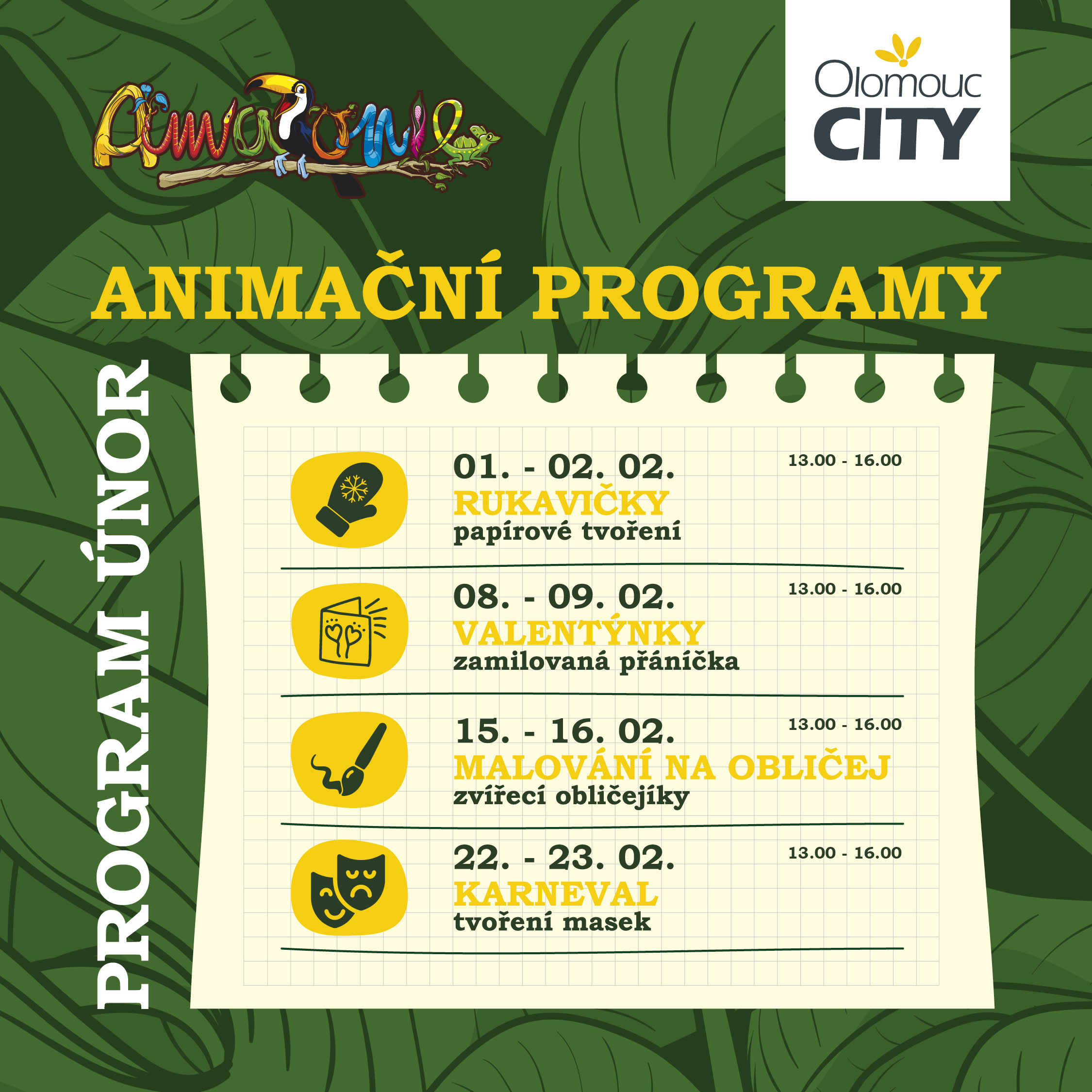 Únorové animační programy