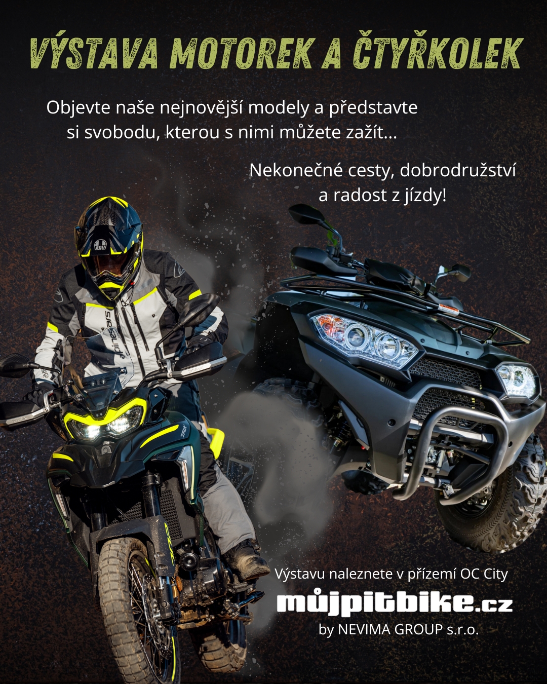 Výstava motorek a čtyřkolek