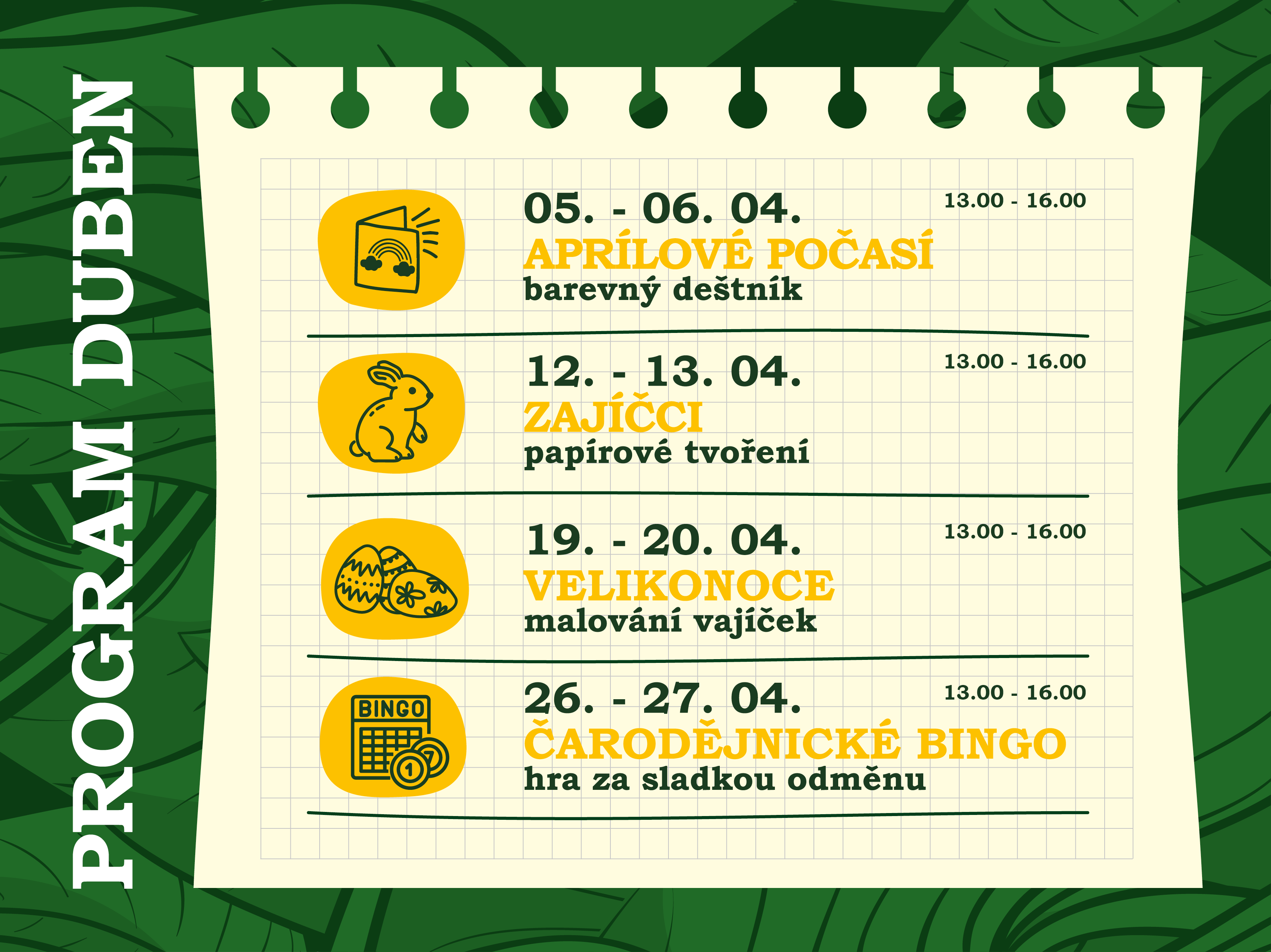Dubnový program v Amazonii