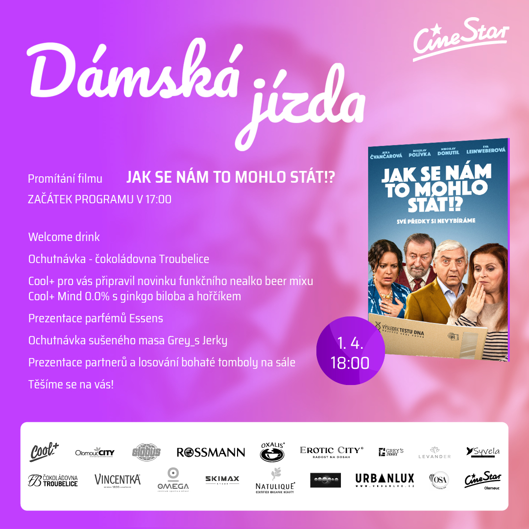 Dámská jízda s filmem Jak se nám to mohlo stát